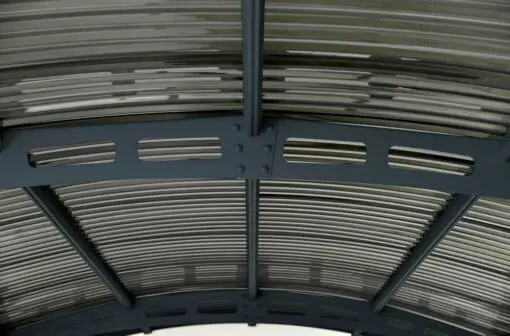 Palram Carports Atlas 5000 Grey Solar Grey Polycarbonate roof aluminium structure