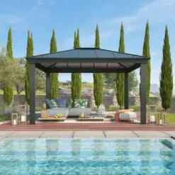 Dallas Gazebo Palram 4900 by the pool