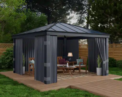 Curtain Set for Dallas Gazebo 3.6x4.3m | 3.6x4.9m | 3.6x6.1m | 4.3x4.3m | 4.3x4.9m | 4.3x6.1m - Image 11