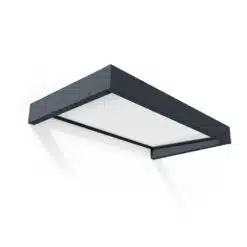 Palram Canopia Door Awnings Sophia 1.6 Grey - White Opal