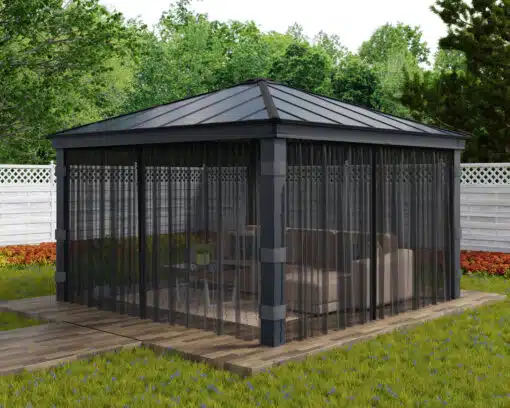 Netting Set for Dallas Gazebo 3.6×4.3m | 3.6×4.9m | 3.6×6.1m | 4.3×4.3m | 4.3×4.9m | 4.3×6.1m - Image 9
